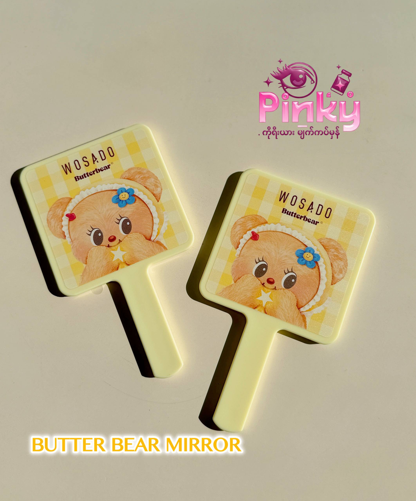 Butter Bear Hand Mirror